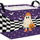 BOOHIT Large Halloween Themed Candy Gift Boo Basket for Kids Baby Personalized Adults Storage Bin Fall Decor(Baseball Hat Grid S
