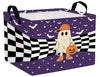 BOOHIT Large Halloween Themed Candy Gift Boo Basket for Kids Baby Personalized Adults Storage Bin Fall Decor(Baseball Hat Grid S