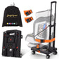 Jogtlyer Portable Car Seat Dolly for Airport, 110 Lbs Travel Cart with 4 Fixing Straps, No Assembly Foldable Hand Truck Compact 