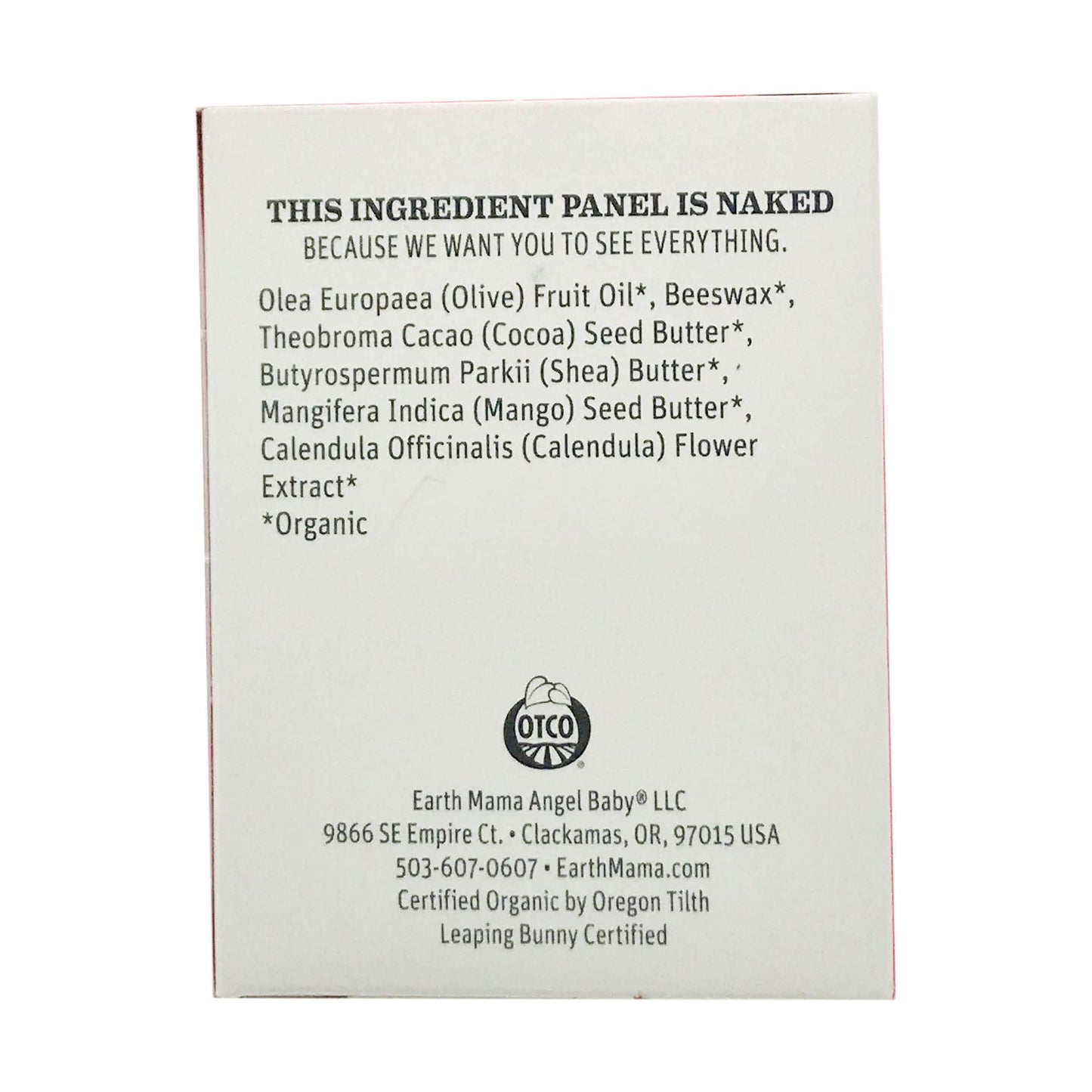 Earth Mama Angel Baby Organic Natural Nipple Butter, 2 Fz