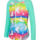 Uideazone Kid Girls Baby One-Piece Full Body Swimsuit Uv50+ Swimwear Bathing Suit Beach Surfing Long Sleeve Shirt 4-5T