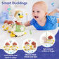 HOLA Baby Toys 6-12 Months Musical Dancing Duck Toy Set with Mama and Babys Tummy Time Toys, Crawling and Interaction Modes 1 Ye