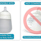 Straw Cup Conversion Kit For Nanob  B   Flexy Silicone Baby Bottles 2-Count | Soft Food Grade Silicone Sippy Spout Nipples, Weig