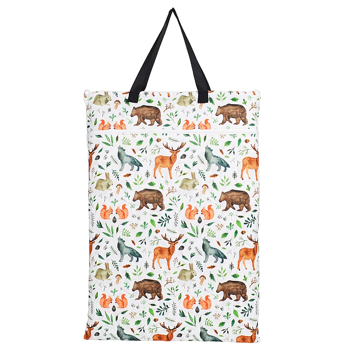 Large Hanging Wet/Dry Cloth Diaper Pail Bag for Reusable Diapers or Laundry