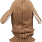Baby Girls Boys Winter Hat Scarf Earflap Hood Scarves Caps (Brown)