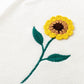 Simplee Kids Baby Girls Sunflower Knit Rompers White Knit Clothes For Newborn Baby Girls