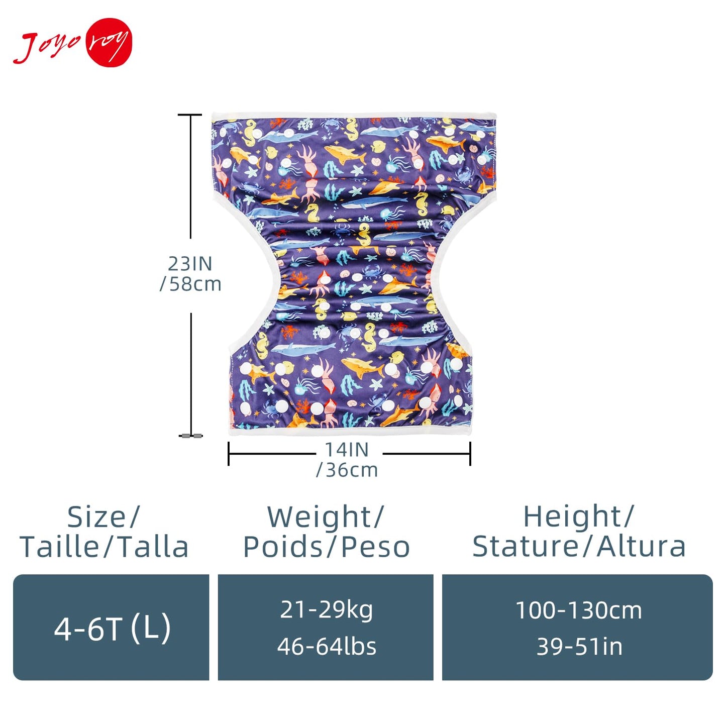 Joyo Roy Swim Diapers Size 6 Infant Swim Diaper Reusable Swim Diapers Swimming Diapers Waterproof Diapers For Swimming Water Dia