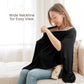 Konssy Knit Nursing Cover For Breastfeeding, 360 Full Privacy Breathable Breastfeeding Cover, Multi-Use Carseat Canopy(Black)