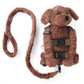 Berhapy 2 in 1 Naughty Dog Toddler Backpack Harness with Safety Leash for Childrens Walking Toddler Leash for 1-3 Years Old Boys