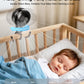 Auto-Swing Portable Stroller Fan, Rechargeable Baby Stroller Cooler With Max 47 Hours Runtime, Ultra-Quiet Clip On Fan With 120