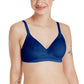 Hanes Womens Perfect Coverage Wireless Bra With Foam, Comfortflex Fit, Smart Sizes S-3Xl, In The Navy Rib, Xx-Large