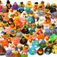 XY-WQ 50 Pack Rubber Duck for Jeeps Ducking - 2.3 Inch Bulk Floater Duck for Kids - Baby Bath Toy Assortment - Party Favors, Bir