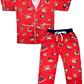 SHOPmOZO Unisex Pure Cotton Printed Short Sleeve Night Suit for Boys and Girls Pyjama Top Combo Set (SM00518UNISEXSWPT_67 Year