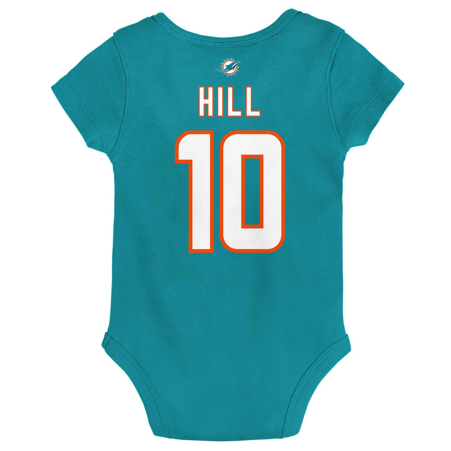 Outerstuff Infant Tyreek Hill Aqua Miami Dolphins Mainliner Player Name & Number Bodysuit