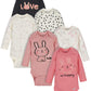 Onesies Brandunisex Baby6-Pack Long Sleeve Bodysuitsbunny Pink6-9 Months