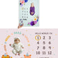 Hoolloomooloo Baby Milestone Blanket Combo  Jungle & Floral Themes  Soft Backdrop for Monthly Baby Photos  Perfect for Newbor