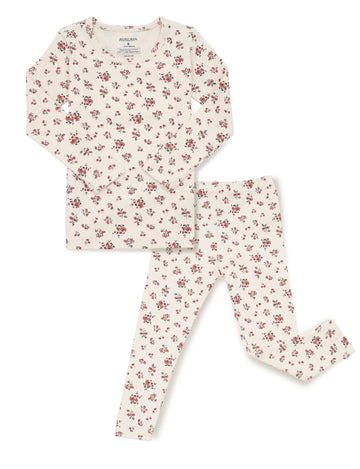 Avauma Baby Boys Girls Pajama Set 6M-7T Kids Cute Toddler Snug Fit Pattern Design Pjs Cotton Sleepwear Flower Pattern (Daily.Ivo