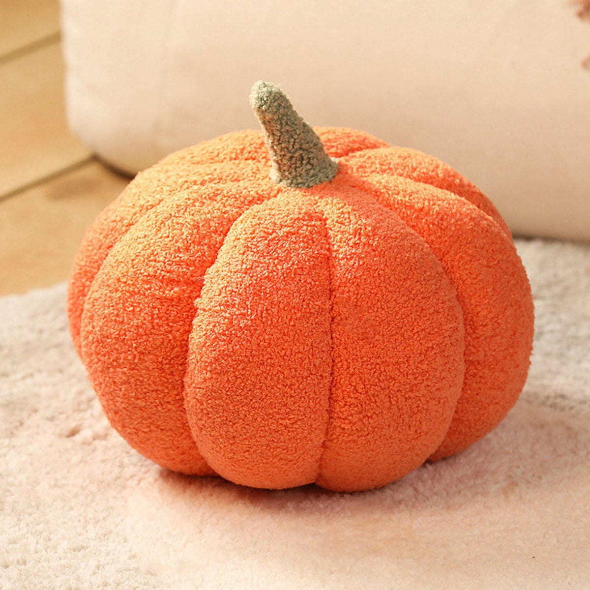 LOOM TREE Halloween Pumpkin Pillows Plush Decorative Sofa Cushion for Car Bedroom Sofa Orange