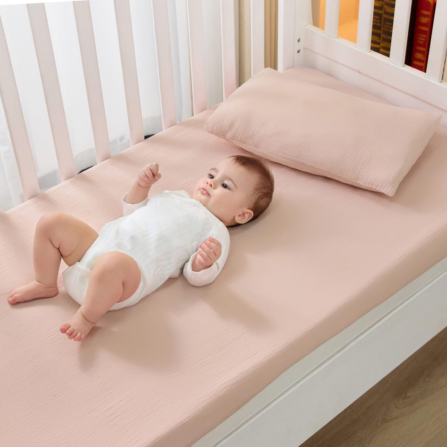 Jellymoni 2 Pack Muslin Toddler Pillowcase For 13X18 Pillow, 100% Cotton Baby Pillow Case Cover For Bed, Toddler Cot And Travel,