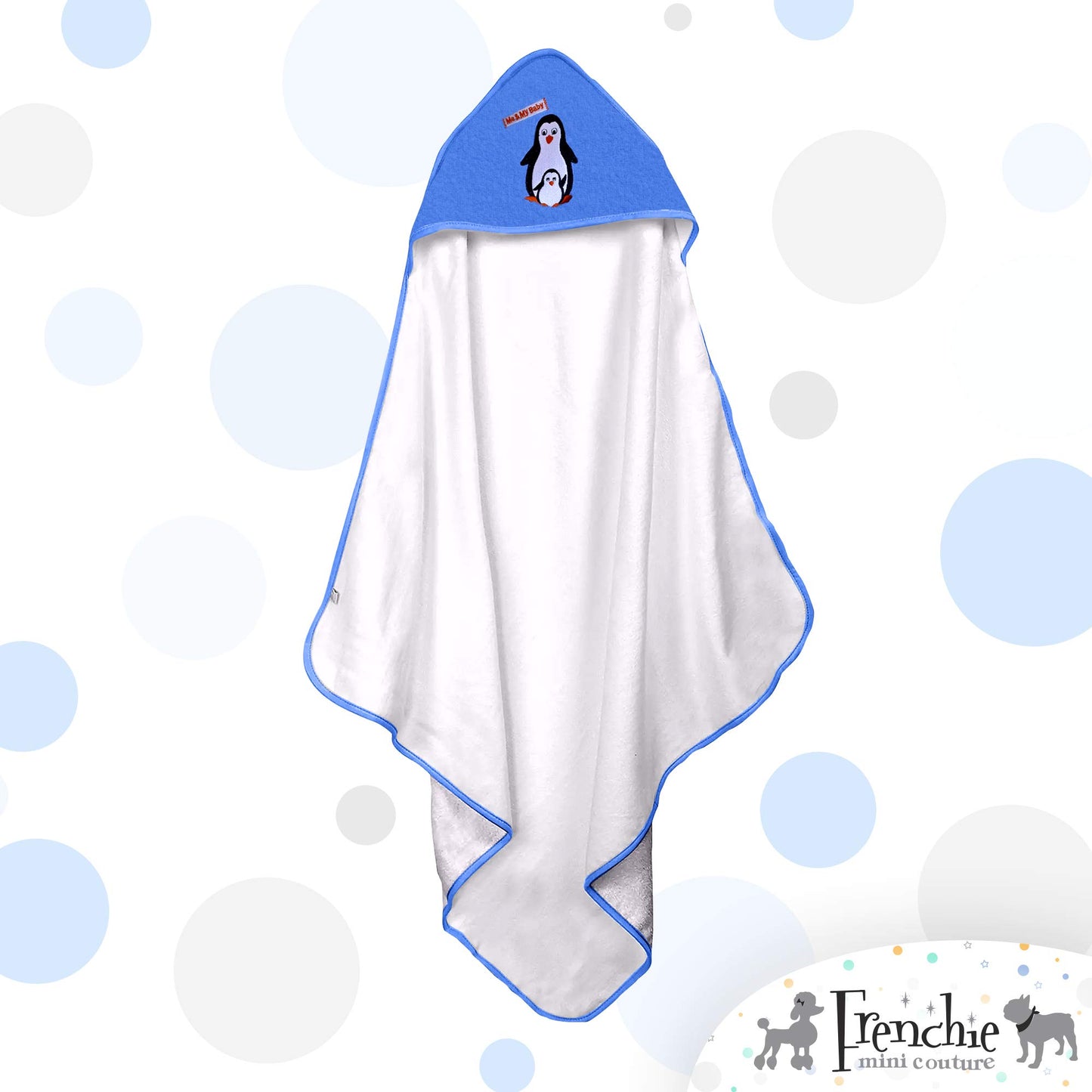 Frenchie Mini Couture, Hooded Bath Towels For Babies, 80% Cotton/20% Polyester, Wild Sea Animal Design Baby Bath Towel Set, Pack