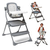 The First Years Foldable Toddler Tower and High Chair - 2-in-1 Baby High Chair and Toddler Step Stool - Adjustable Grow with Me 