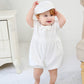 Glamulice Infant Baby Boy Christening Baptism Outfit White Christening Romper Baptism Clothes 0-6 Newborn Formal Party Baptism W