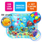 Zhuynxir Extra Big Infant Water Mat, Large Water Play Mat, Seas And Oceans Tummy Baby Toys With Bb Call, Fun Early Development A