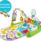 Fisher-Price Baby Playmat Deluxe Kick & Play Piano Gym For Learning & 2 Maracas Soft Rattles For Newborn To Toddler Play Ages 0+