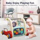 3 In 1 Baby Play Mat Baby Gym, Floor Activity Center And Infant Baby Walker- Toddler Push Walker, Play Piano Tummy Time,Boy & Gi