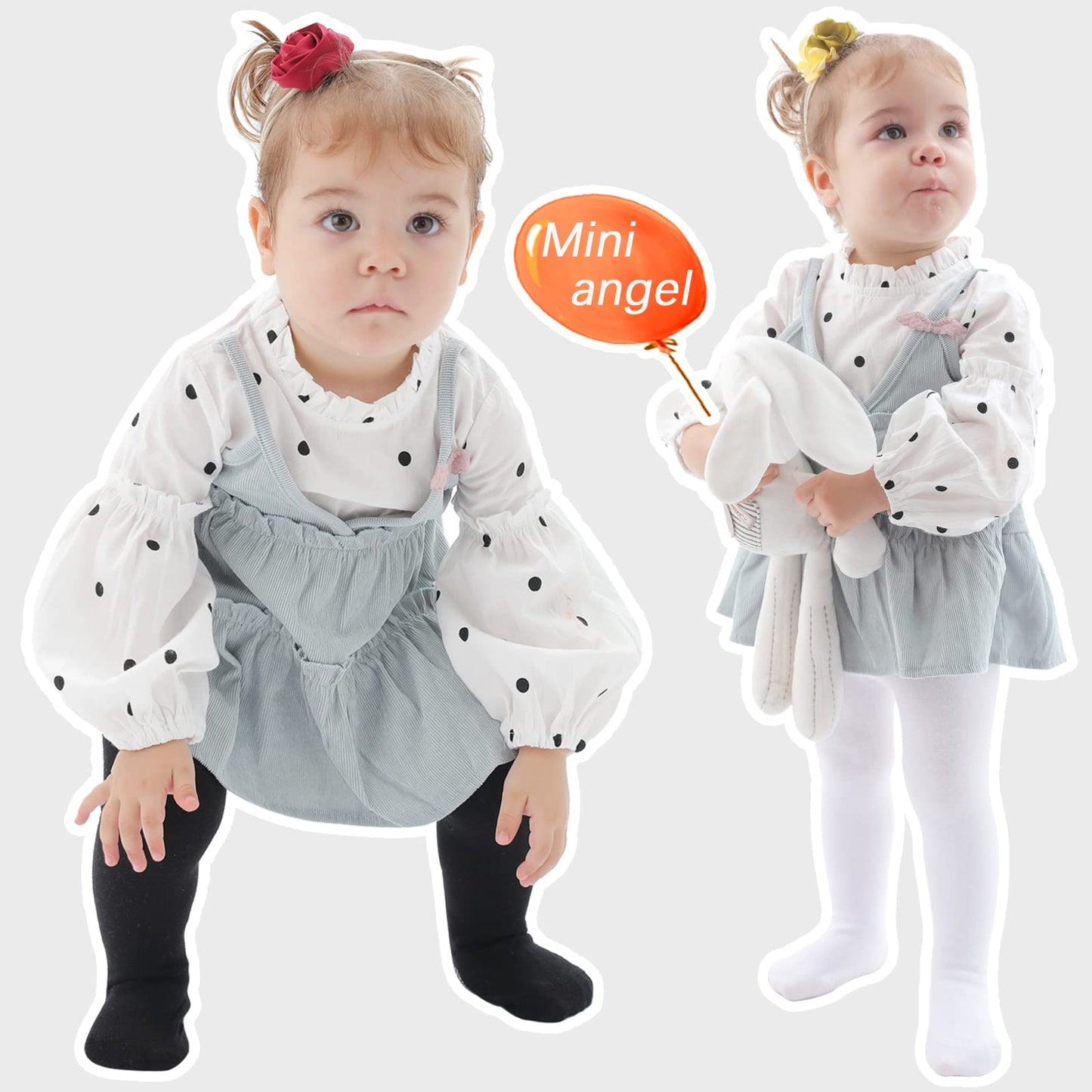 Baby Girl Tights Non Slip Baby Tights 0-3 Months Girl Warm Cotton Leggings Seamless Pantyhose Non-Skid Grip For Newborn Infant 2