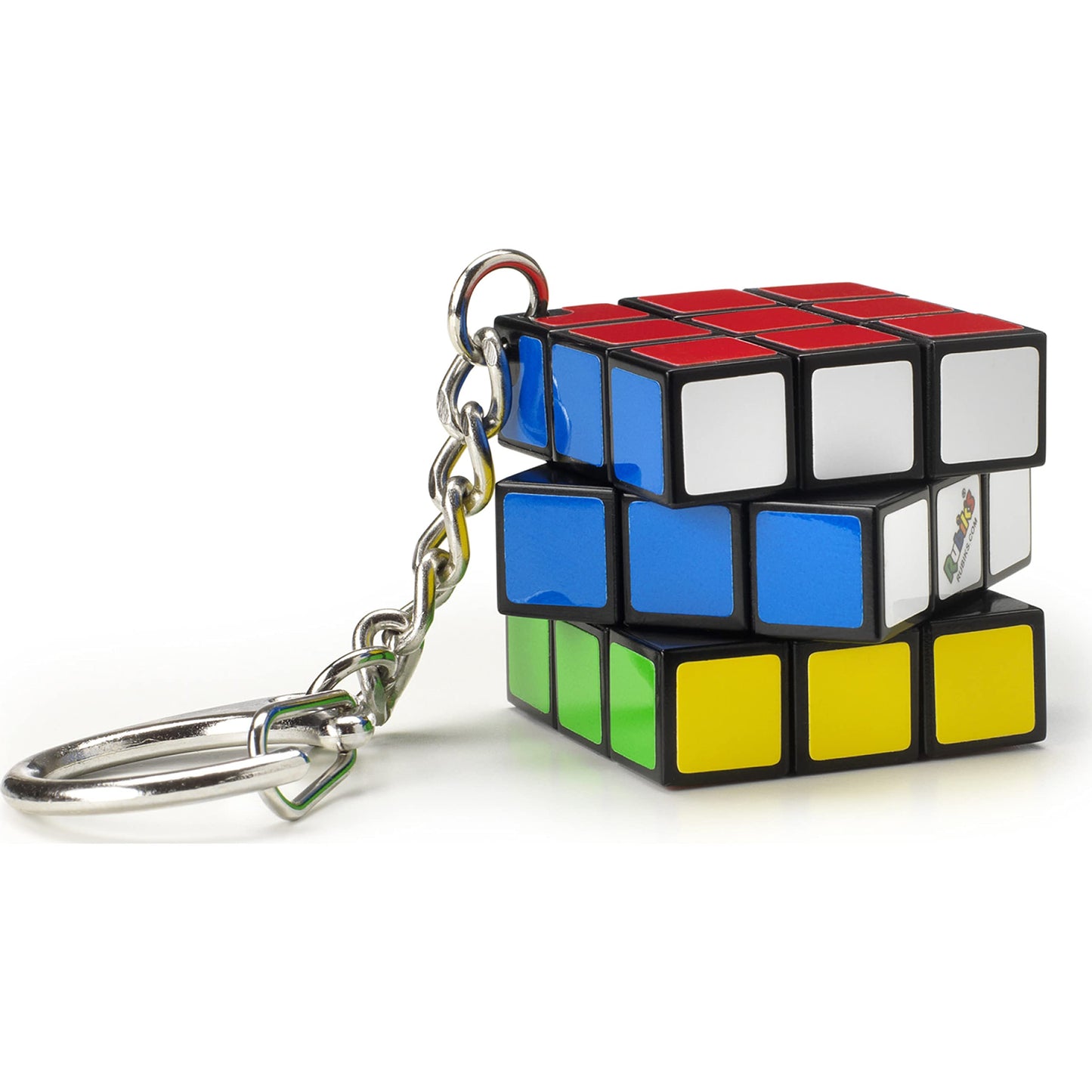 RUBIKS Cube 3 x 3 Key Ring - Colourful Puzzle Game Rubiks - Mini Puzzle 3x3 Orginial Colour Matching - Classic Cube Problem So