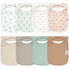 8-Pack Baby Bibs for Boys, Girls - Pullover Bibs for Drooling Teething Baby Girl & Boy Toddler, Newborn, Soft & Absorbent, Cute 