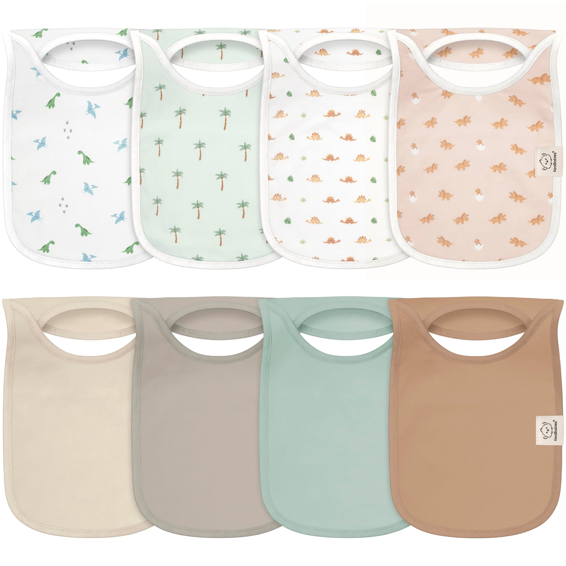 8-Pack Baby Bibs for Boys, Girls - Pullover Bibs for Drooling Teething Baby Girl & Boy Toddler, Newborn, Soft & Absorbent, Cute 