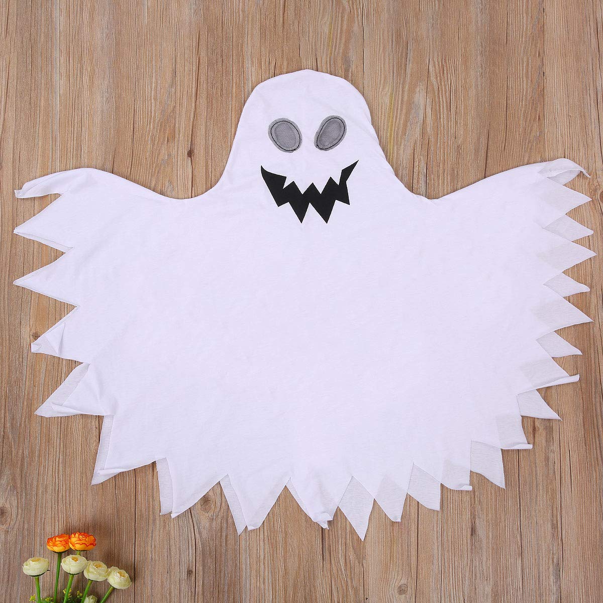 Thorn Tree Halloweens Baby Boys Girls Suit Ghost Robe Fancy Party Costume Toddler Clothes Baby Hats 2Pcs Outfits Set  (Long Whit