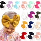 Danmy Baby Girl Nylon Headbands Newborn Infant Toddler Bow Hairbands Soft Headwrap Children Hair Accessories (15Pack-Pink Set)