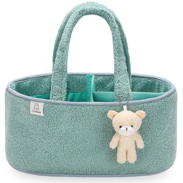 Clymene Baby Diaper Caddy Organizer, Nursery Storage Basket For Diapers And Wipes - Newborn Changing Table Essentials, Baby Gift