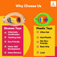 Shumee Wooden Fish Rattle Rings and Teethers for Infants | Sensory Toy | 100% Safe, Natural & Eco-Friendly | 6 Months+