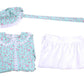 Vibsion Girls Pioneer Prairie Costume Pilgrim Dress Kids Floral Colonial Village Girl Costumes Bonnet Apron Set Green