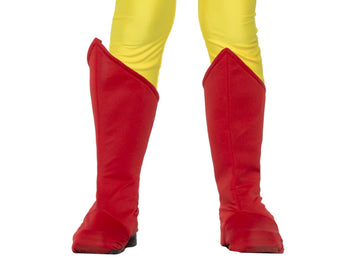 Rubies Superhero Red Boot Tops for Kids, Unisex One Size