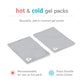 Munchkin Theraburpee 2 Pack Premium Hot & Cold Gel Pack For Use With Colic & Fever Rescue Kit, Fabric-Covered, Reusable, Gray