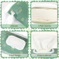 Febsnow 2 Pack Baby Wipes Dispenser, Portable Refillable Wipe Holder Baby Wipes Container Travel Wipes Case Reusable Boho Wet Wi