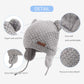 Bavst Baby Beanie Hat For Winter With Earfalp Cute Bear Kids Toddler Girls Boys Warm Knit Cap 0-2Years(Grey, L)