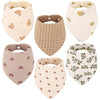 Accmor Muslin Baby Bibs Baby Bandana Drool Bibs For Girls Boys Teething And Drooling