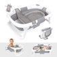 BEBELEH Collapsible Baby Bathtub - Bathtub + Baby tub Sling + Newborn Sling - Baby Bathtub Newborn to Toddler 0-24 Months - The 