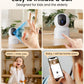 Zosi C518 4Mp Indoor Pan/Tilt Smart Home Security Camera For Pet Dog Baby Nanny Monitor,2.4G/5G Dual-Band Plug-In Wifi Cam,Auto-