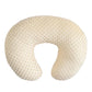 Ievolve Minky Nursing Pillow Cover Breast Feeding Pillow Cover Slipcover U Shape For Baby Boy Girl,Cover Only(Lightbeige)
