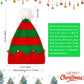 Hikkcos Christmas Elf Knitted Hat For Baby Christmas Elf Hat For Kids Elf Beanie Xmas Winter Warm Santa Hat Fit 1 To 6 Years Old