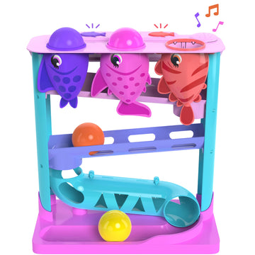 Move2Play, Feed The Fish, Interactive Toy for 1+ Year Olds, 6 to 12 Months, Baby Toy, Birthday Gift for Girls, 9-12 Months, 6 7 