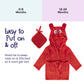 Rising Star Baby Boy Robe - Soft Plush Bath Towel Robe Spa Set - Baby Bathrobe Towel & Baby Washcloth For Boys - Baby Robe Set 0