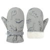 Fynnsure Toddler Mittens Lined Fleece Snow Gloves For Boys Girls Kids Winter Ski Gloves Baby Mittens Gray 4-6 Years
